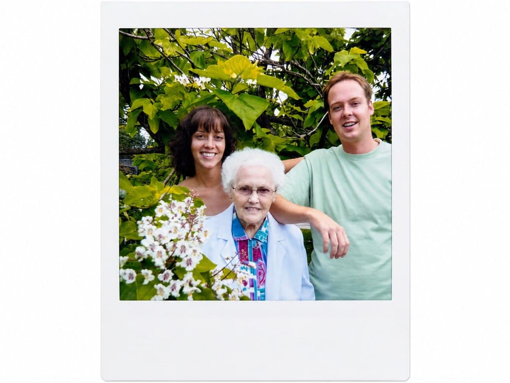 Matt Hemsing with his grandmother Margaret and family